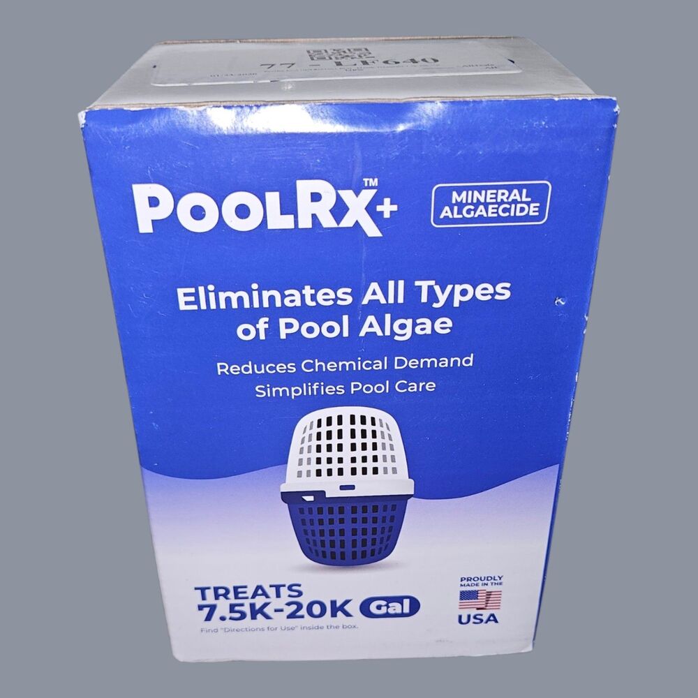 PoolRX+ Pool RX Mineral Algaecide 7.5K-20K Gallon Eliminates All Algae Dalt